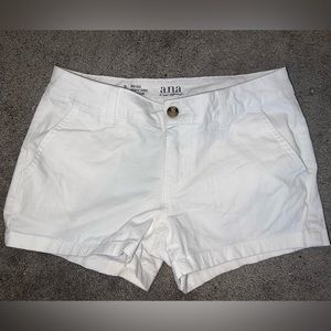 White Khaki Shorts